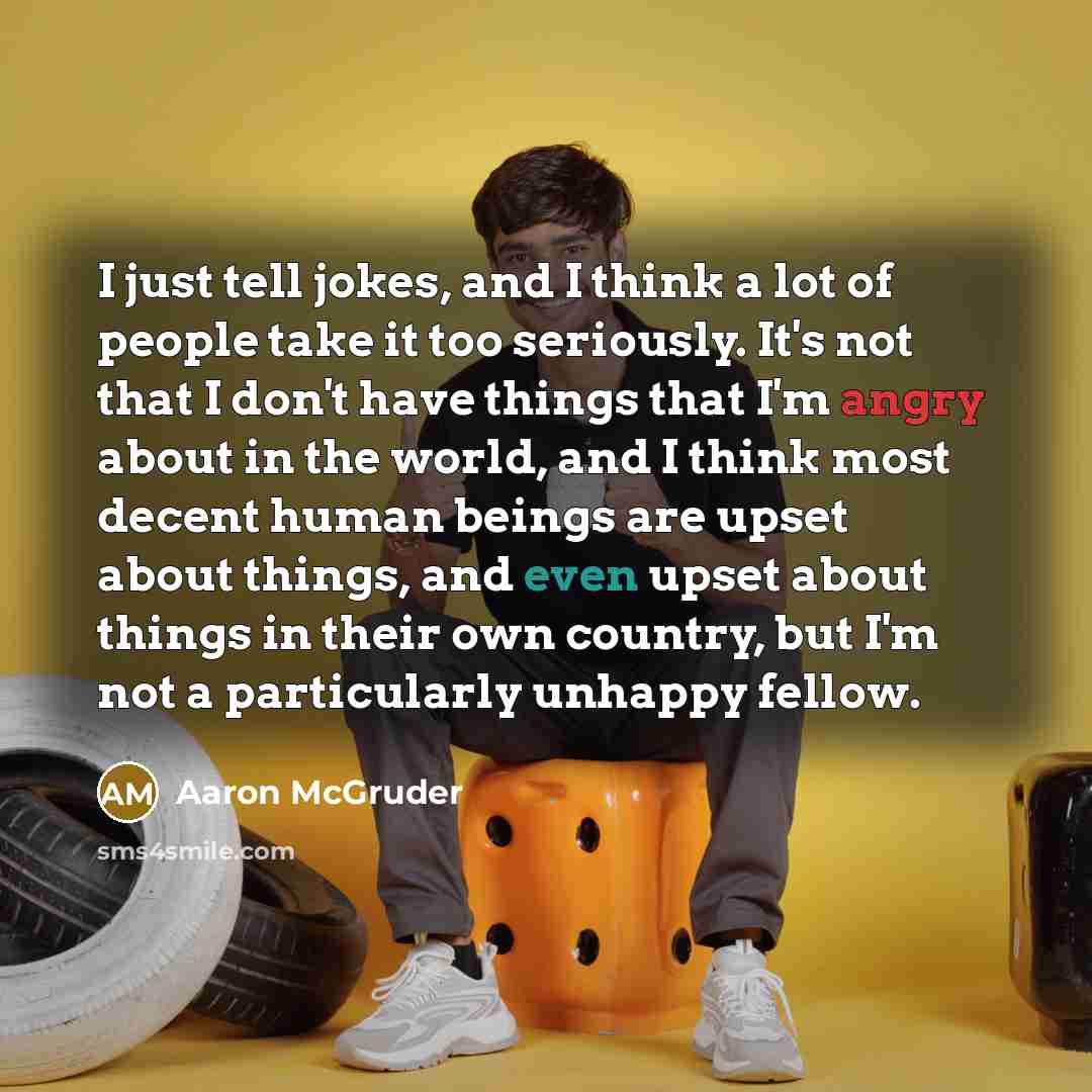 “I just tell jokes, and I think a lot of…” quote by Aaron McGruder
