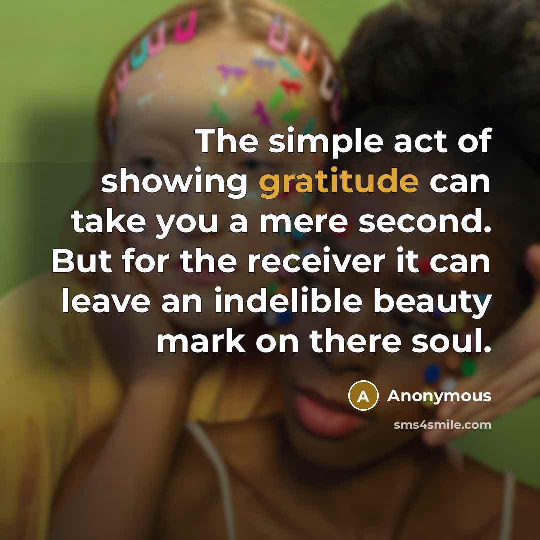 “The simple act of showing gratitude can take you a…” quote by Anonymous