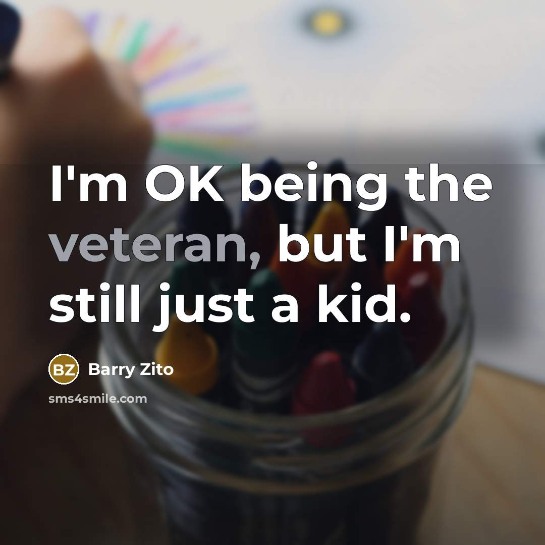 “I'm OK being the veteran, but I'm still just a…” quote by Barry Zito