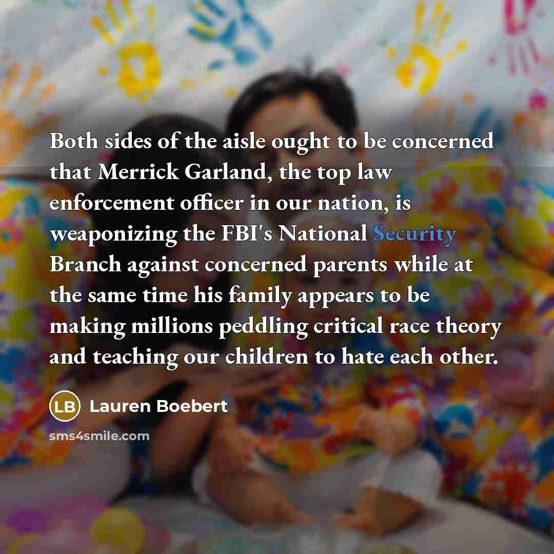 “Both sides of the aisle ought to be concerned that…” quote by Lauren Boebert