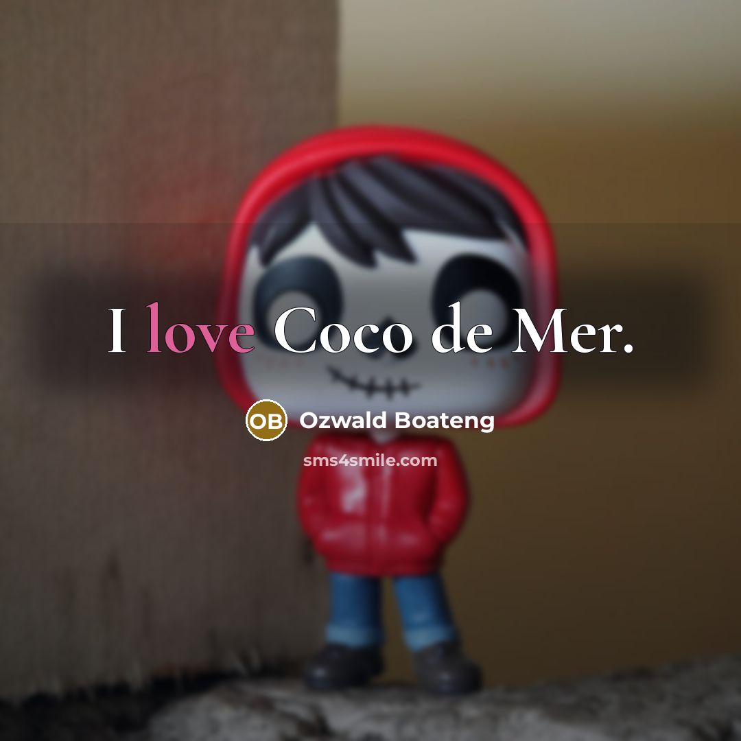 “I love Coco de Mer.” quote by Ozwald Boateng