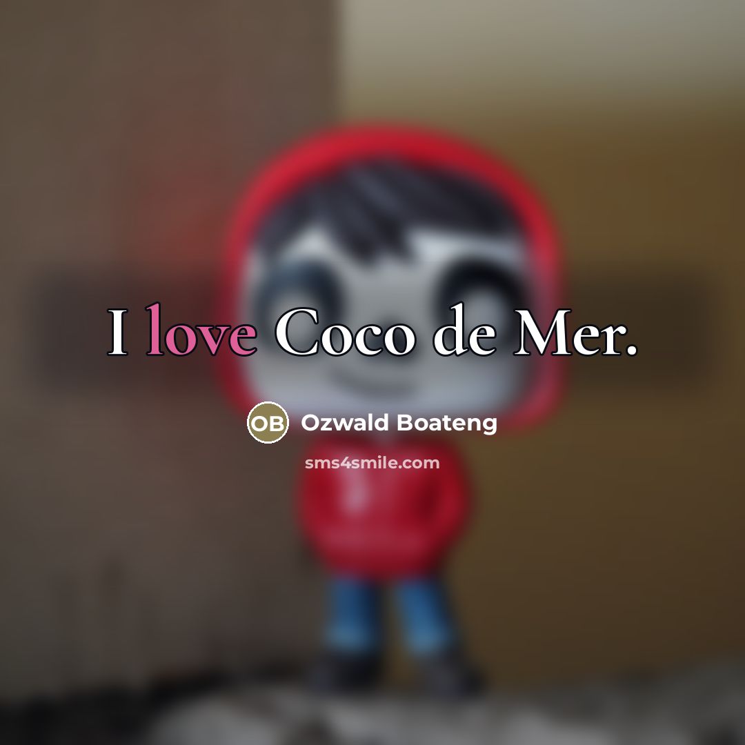 “I love Coco de Mer.…” quote by Ozwald Boateng