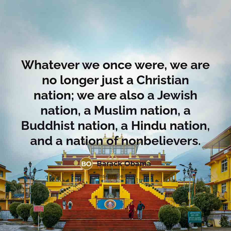 “Whatever we once were, we are no longer just a…” quote by Barack Obama