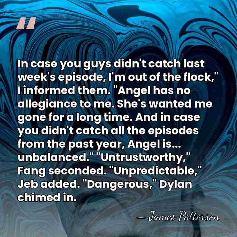 In case you guys didn't catch last week's episode, I'm out of&hellip; - James Patterson