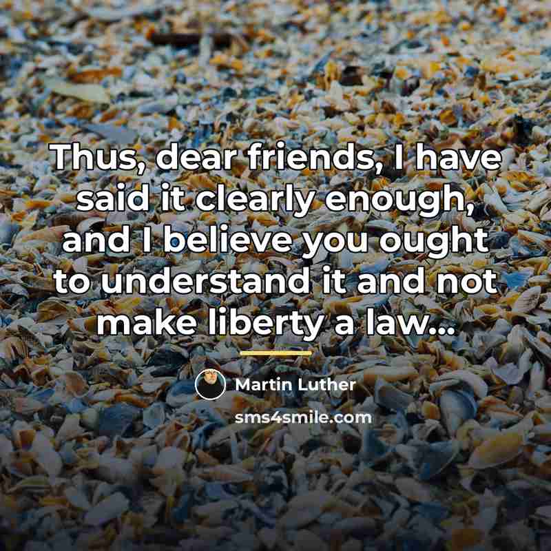 “Thus, dear friends, I have said it clearly enough, and…” quote by Martin Luther