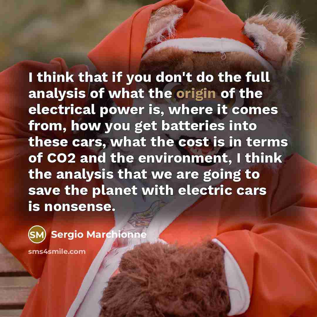 “I think that if you don't do the full analysis…” quote by Sergio Marchionne