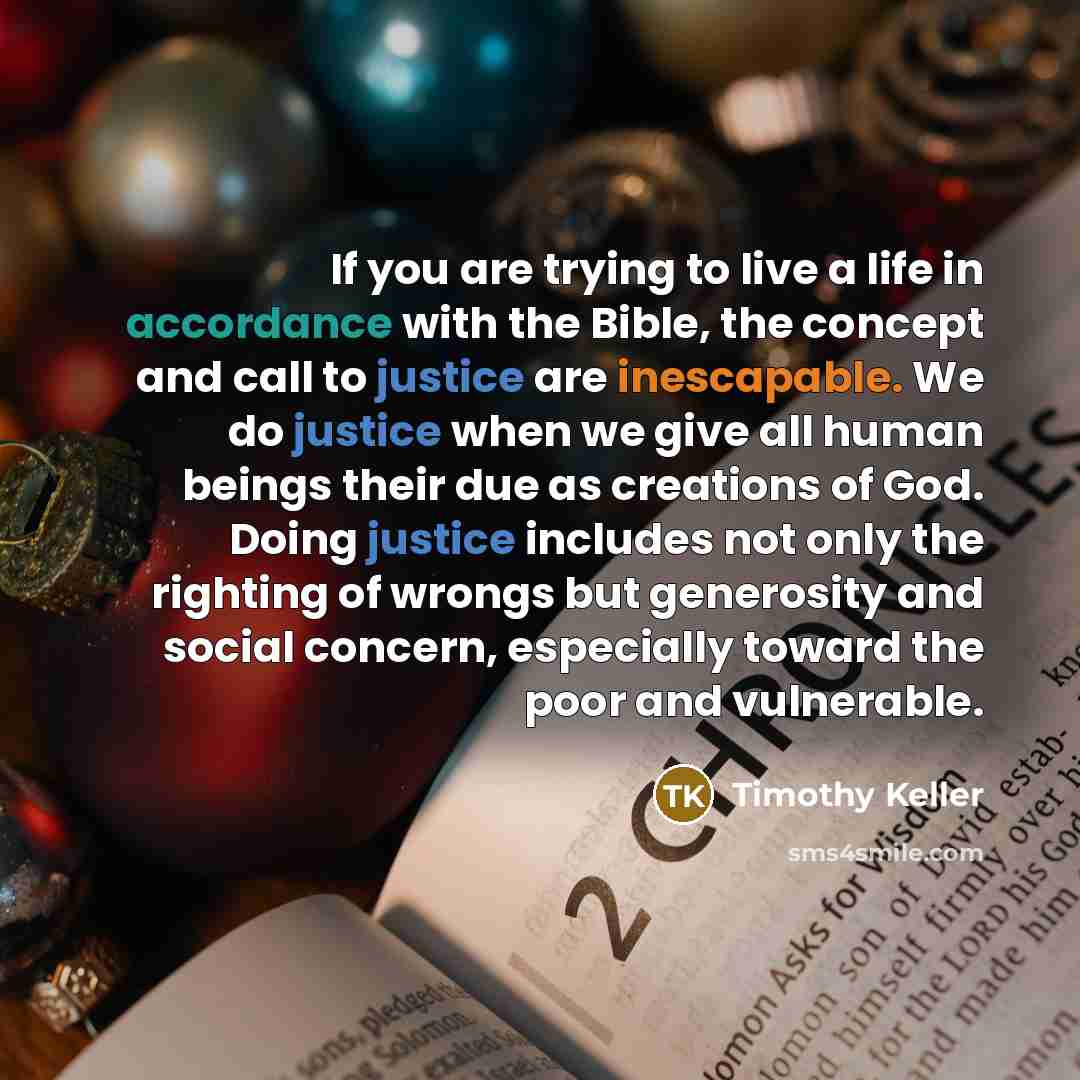 “If you are trying to live a life in accordance…” quote by Timothy Keller