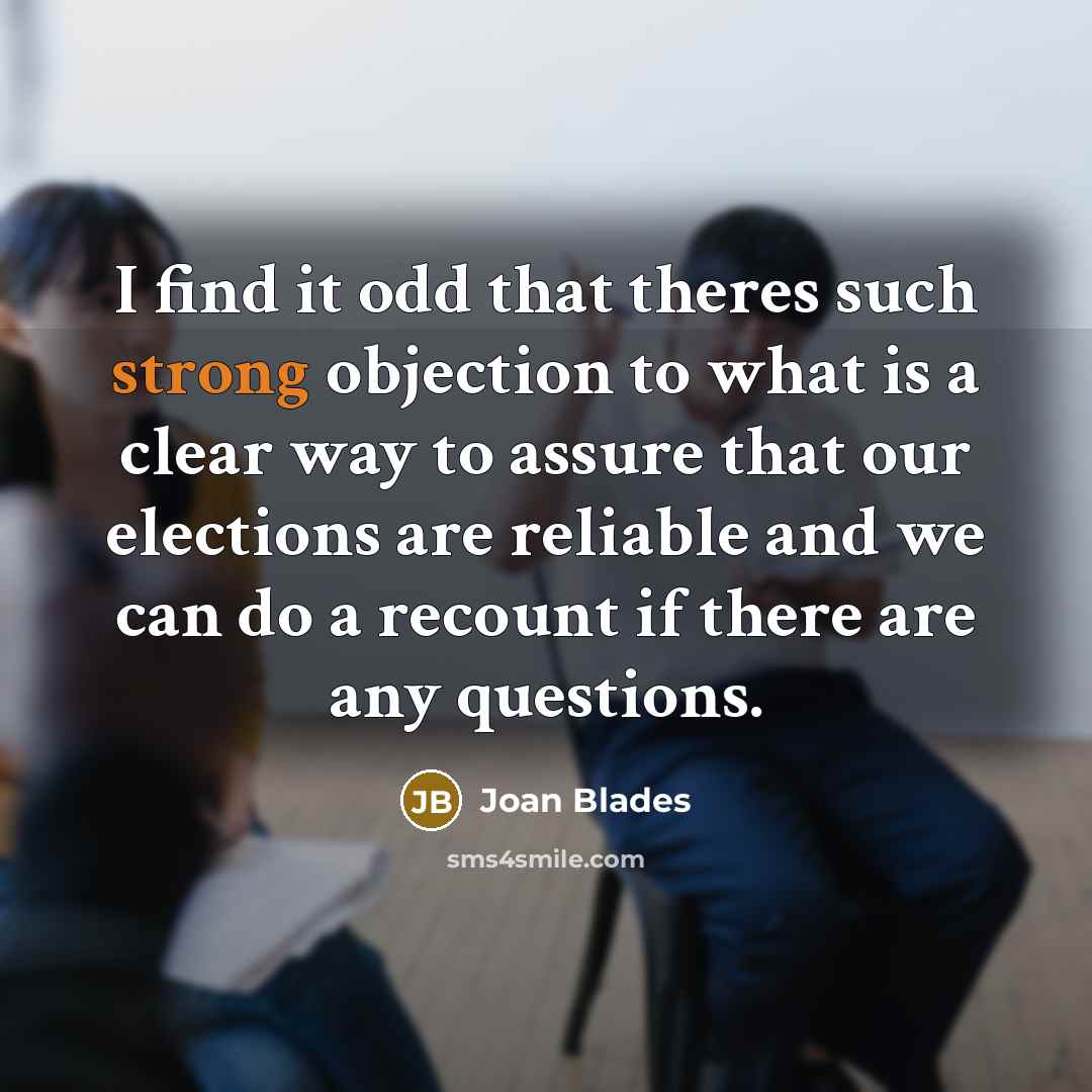 “I find it odd that theres such strong objection to…” quote by Joan Blades
