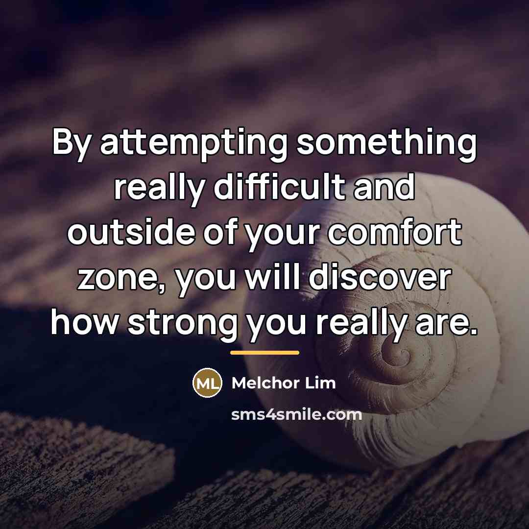 “By attempting something really difficult and outside of your comfort…” quote by Melchor Lim
