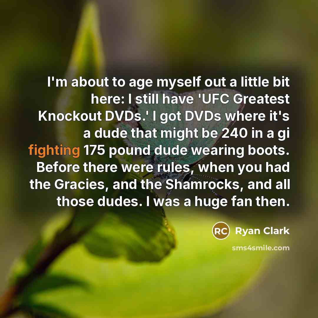“I'm about to age myself out a little bit here:…” quote by Ryan Clark