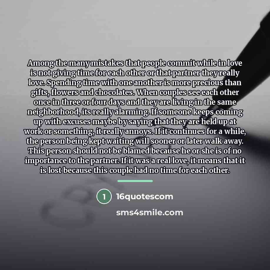 “Among the many mistakes that people commit while in love…” quote by 16quotescom