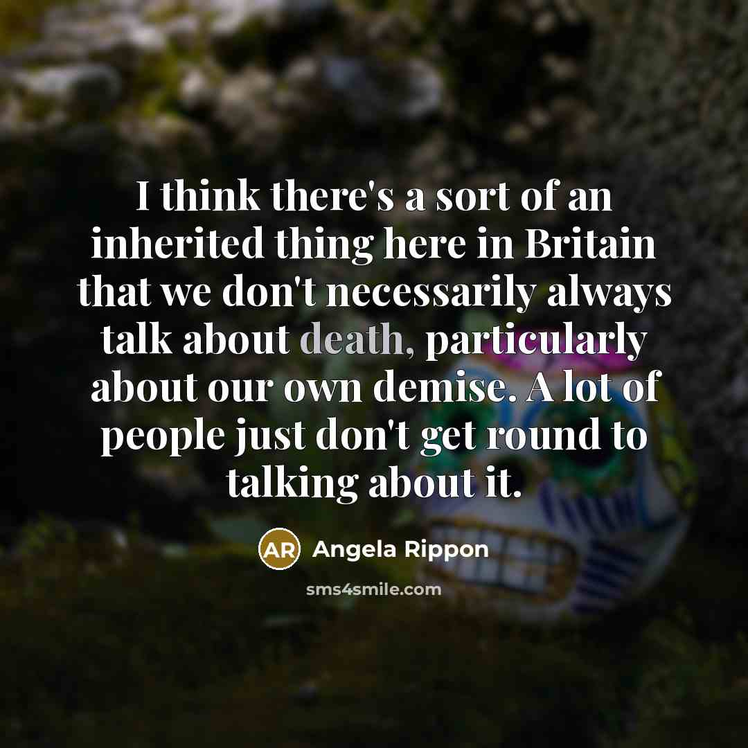 “I think there's a sort of an inherited thing here…” quote by Angela Rippon