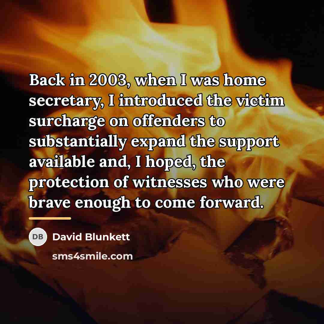 “Back in 2003, when I was home secretary, I introduced…” quote by David Blunkett