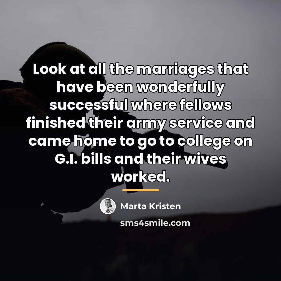 “Look at all the marriages that have been wonderfully successful…” quote by Marta Kristen