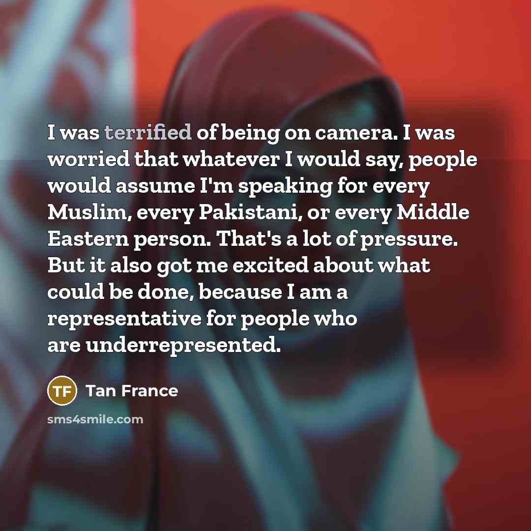 “I was terrified of being on camera. I was worried…” quote by Tan France