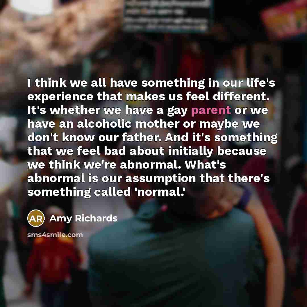 “I think we all have something in our life's experience…” quote by Amy Richards