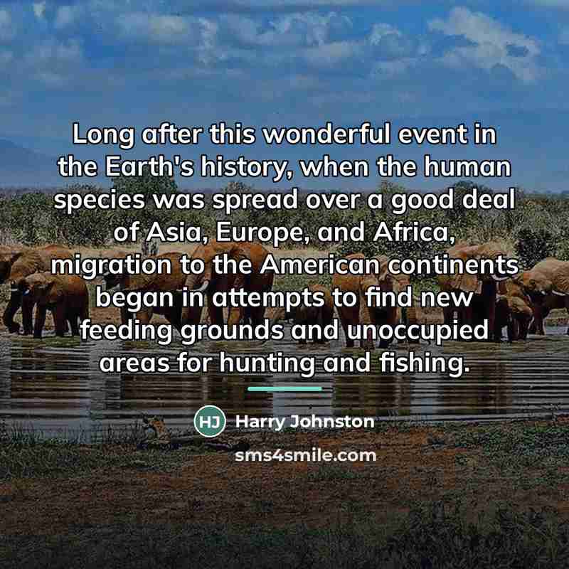 “Long after this wonderful event in the Earth's history, when…” quote by Harry Johnston