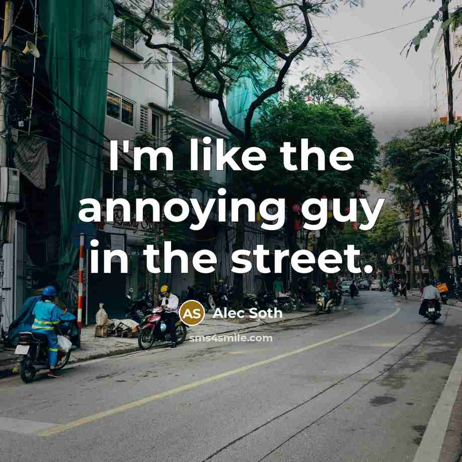 “I'm like the annoying guy in the street.…” quote by Alec Soth