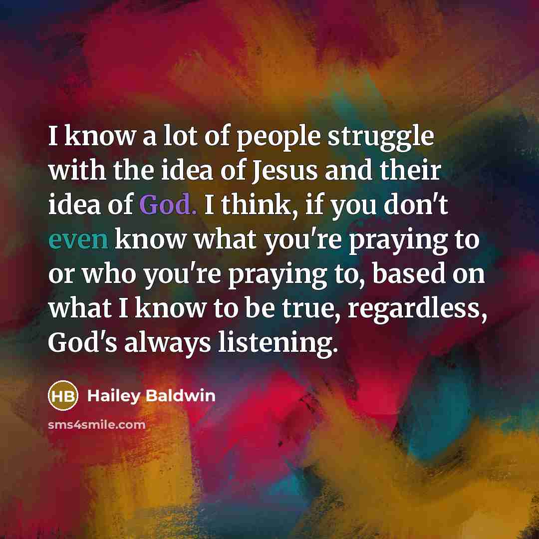 “I know a lot of people struggle with the idea…” quote by Hailey Baldwin