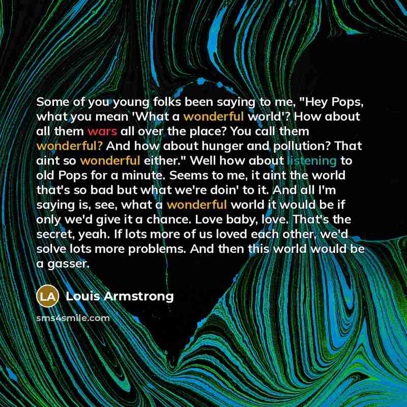 “Some of you young folks been saying to me, "Hey…” quote by Louis Armstrong