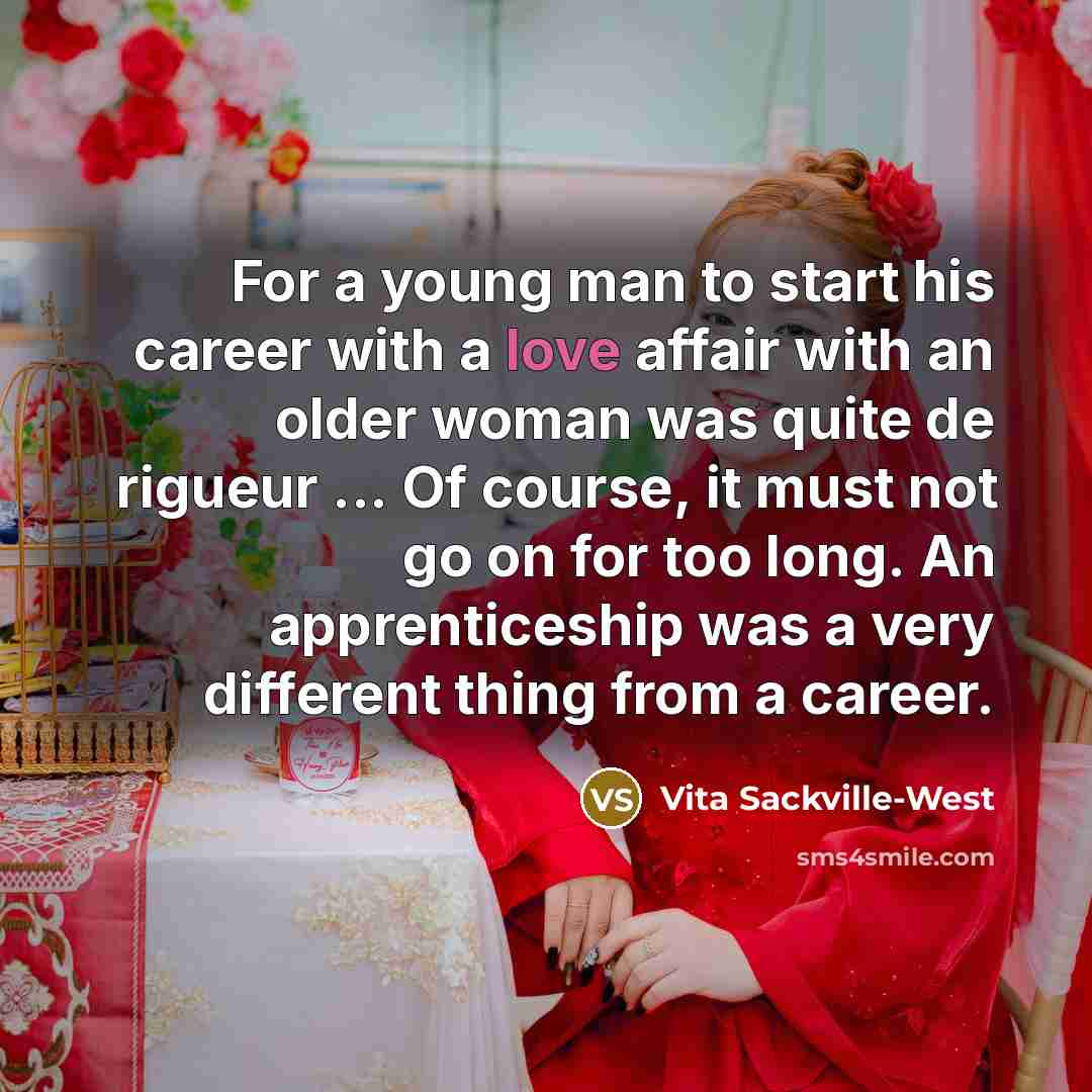 “For a young man to start his career with a…” quote by Vita Sackville-West
