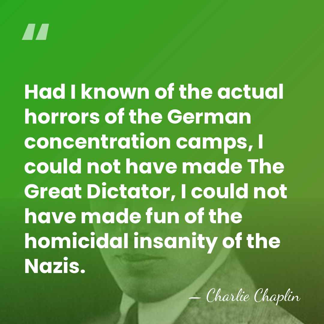 Had I known of the actual horrors of the German concentration camps,&hellip; - Charlie Chaplin