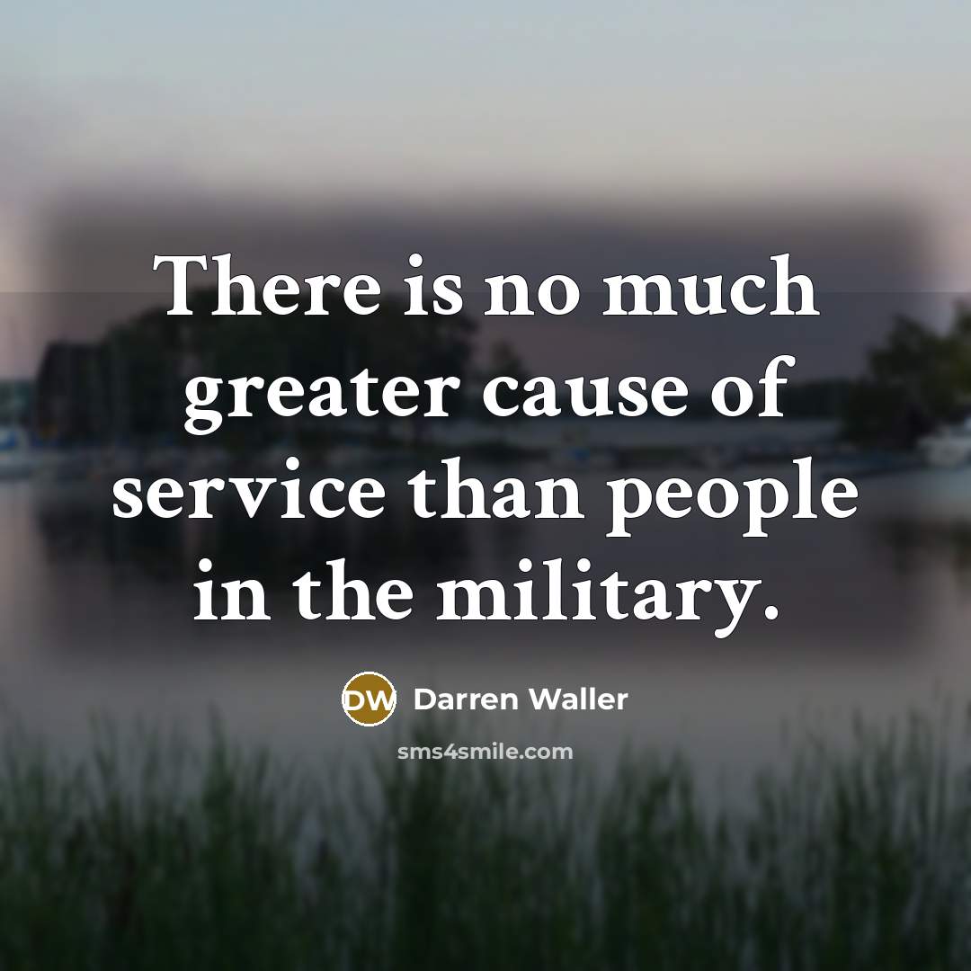“There is no much greater cause of service than people…” quote by Darren Waller