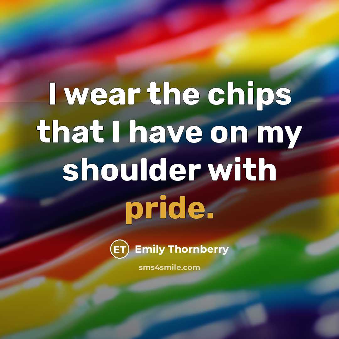 “I wear the chips that I have on my shoulder…” quote by Emily Thornberry