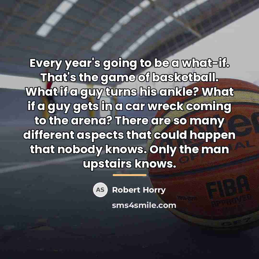 “Every year's going to be a what-if. That's the game…” quote by Robert Horry