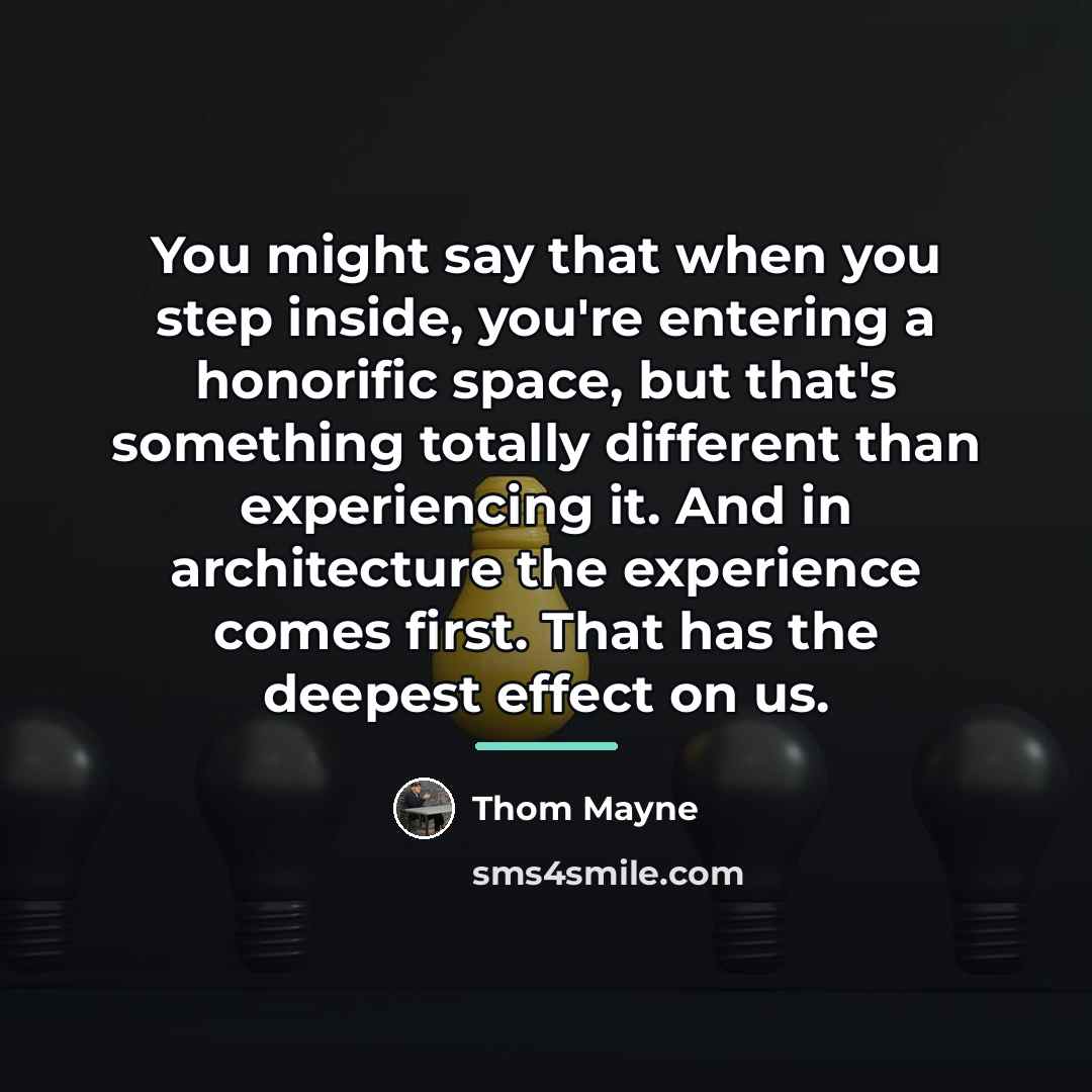 “You might say that when you step inside, you're entering…” quote by Thom Mayne