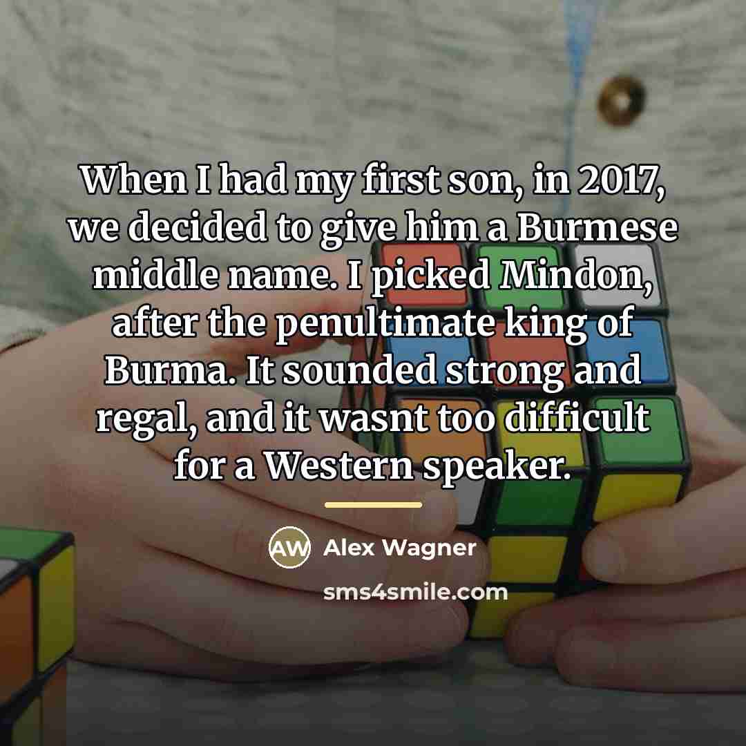 “When I had my first son, in 2017, we decided…” quote by Alex Wagner
