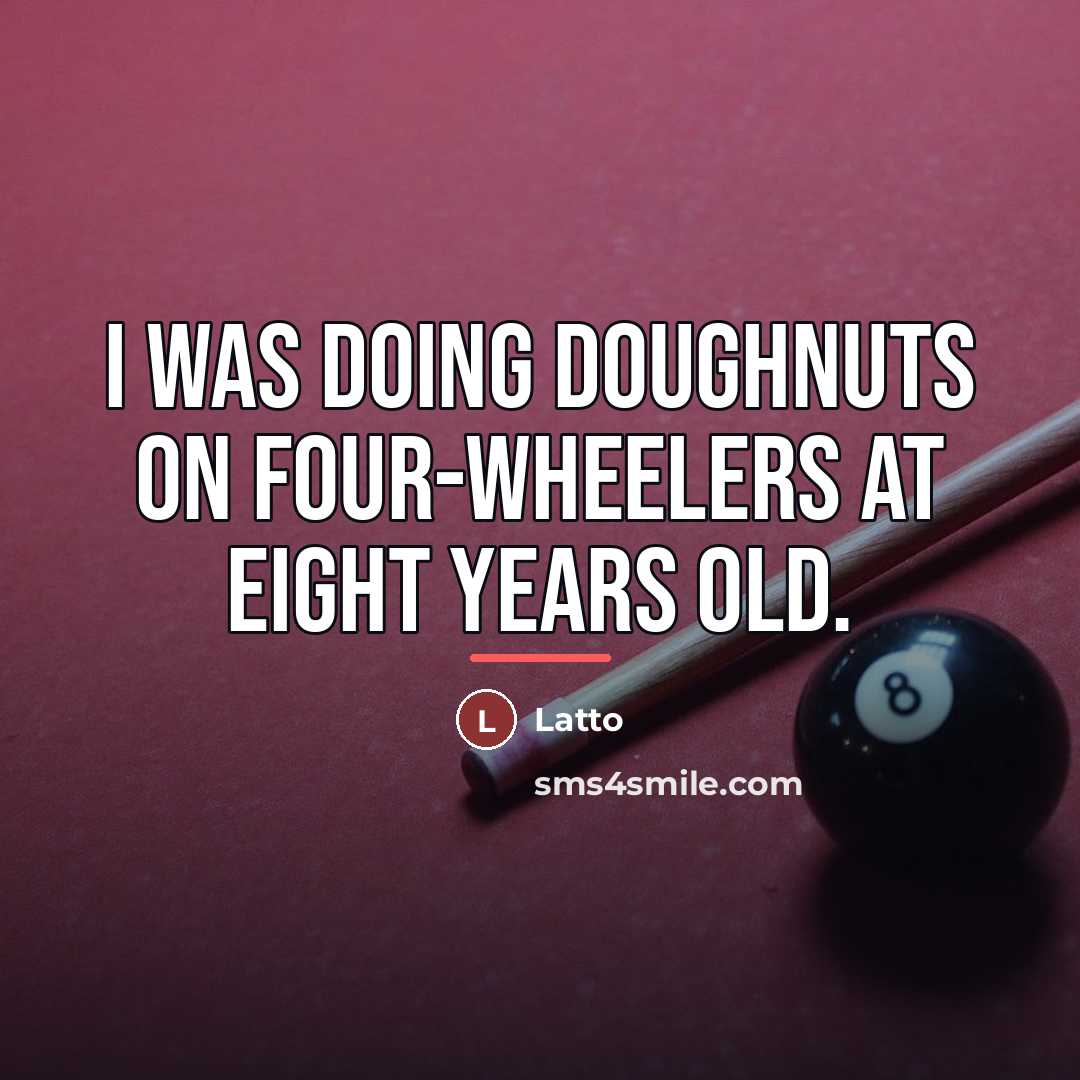 “I was doing doughnuts on four-wheelers at eight years old.…” quote by Latto