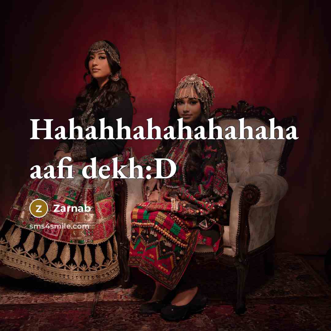 “Hahahhahahahahaha aafi dekh:D” quote by Zarnab