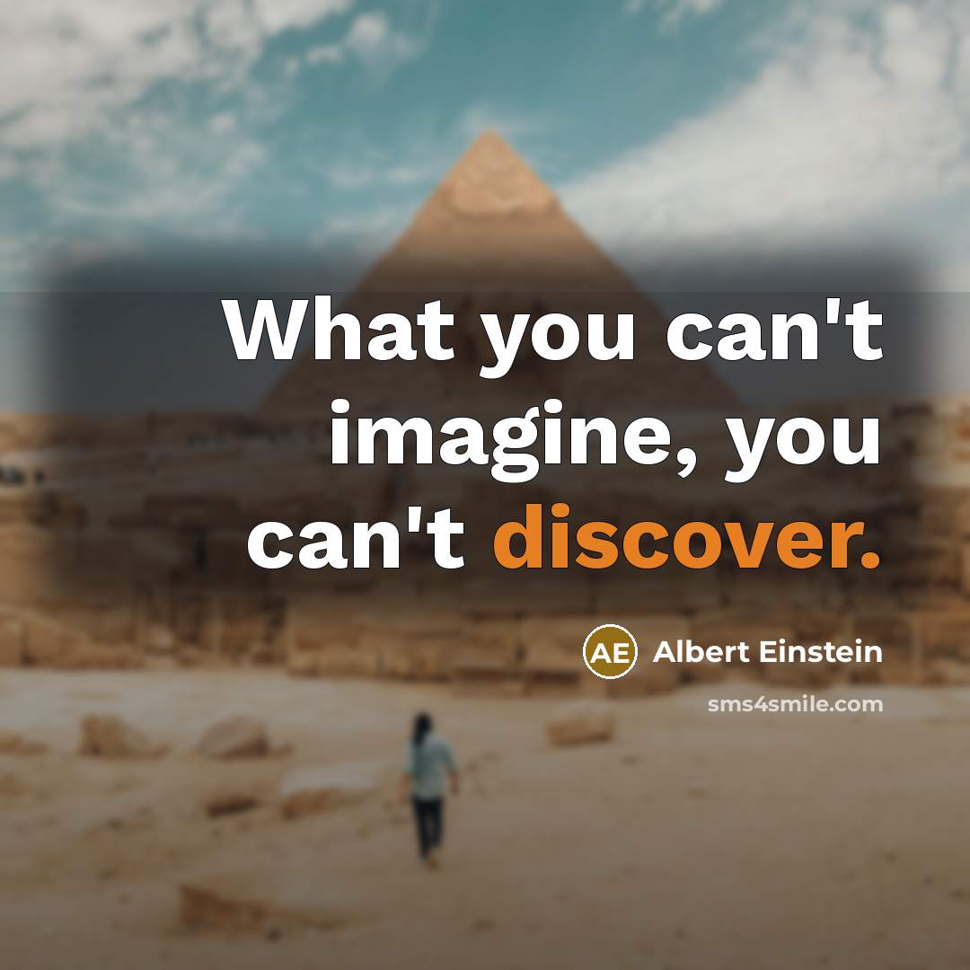 “What you can't imagine, you can't discover.…” quote by Albert Einstein