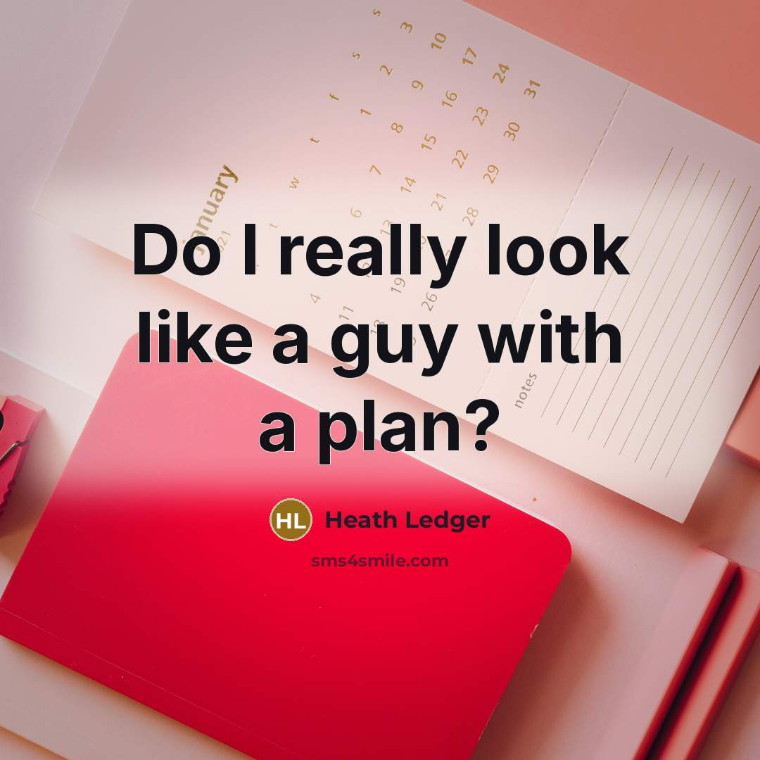 “Do I really look like a guy with a plan?…” quote by Heath Ledger