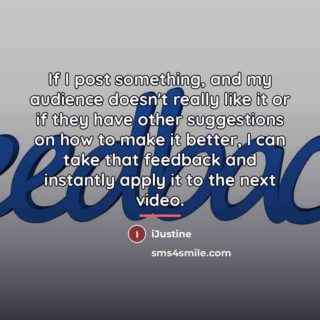 “If I post something, and my audience doesn't really like…” quote by iJustine