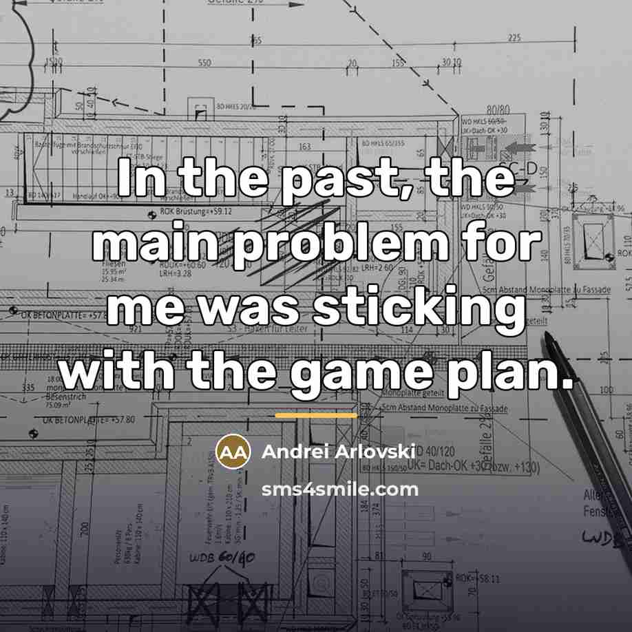 “In the past, the main problem for me was sticking…” quote by Andrei Arlovski