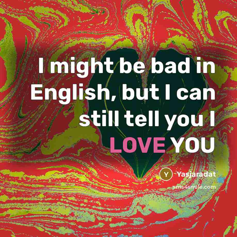 “I might be bad in English, but I can still…” quote by Yasjaradat
