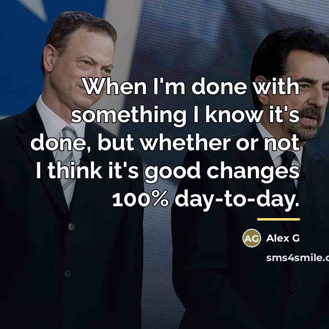 “When I'm done with something I know it's done, but…” quote by Alex G