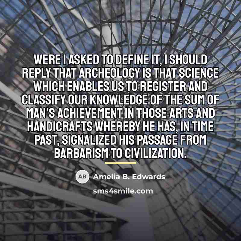 “Were I asked to define it, I should reply that…” quote by Amelia B. Edwards