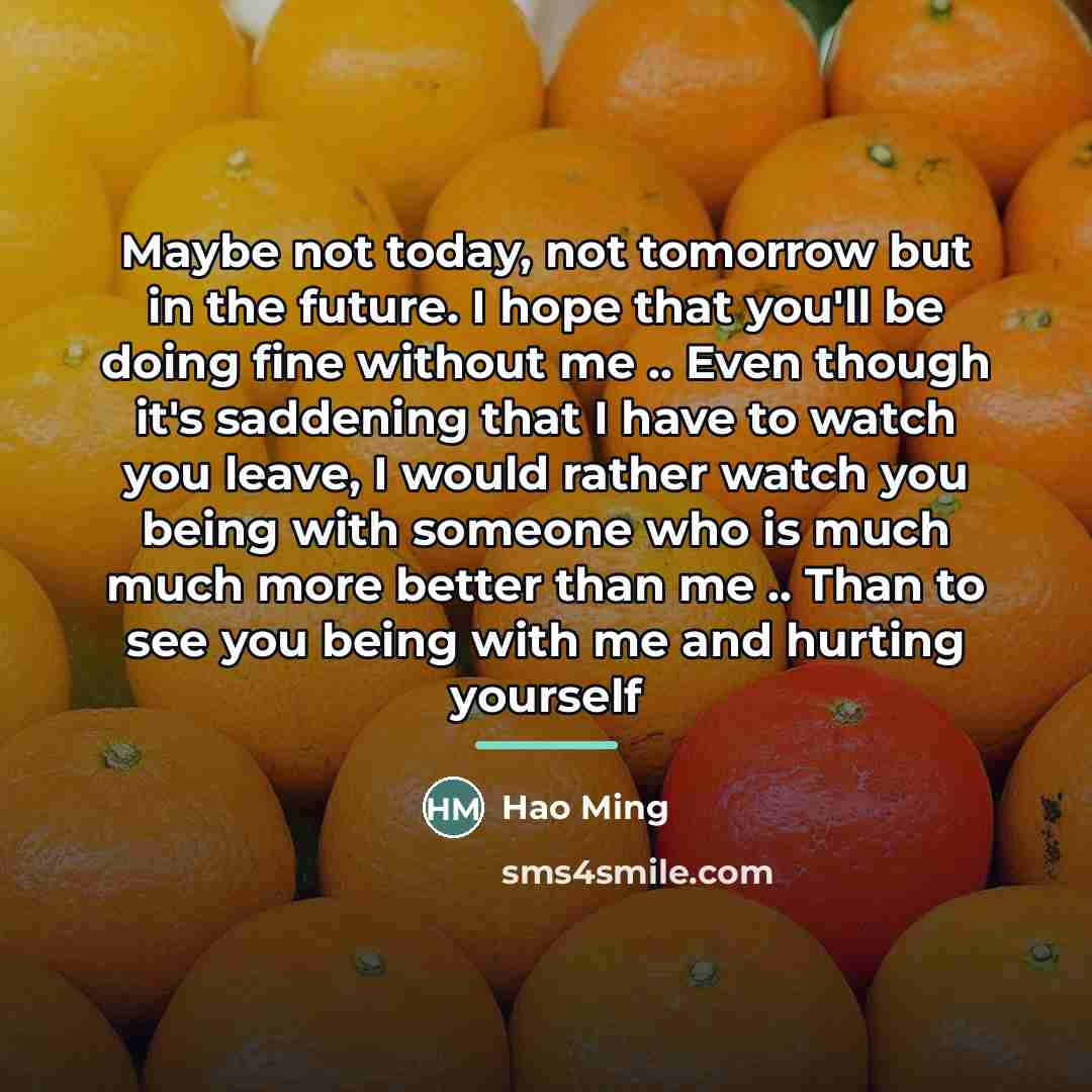 “Maybe not today, not tomorrow but in the future. I…” quote by Hao Ming