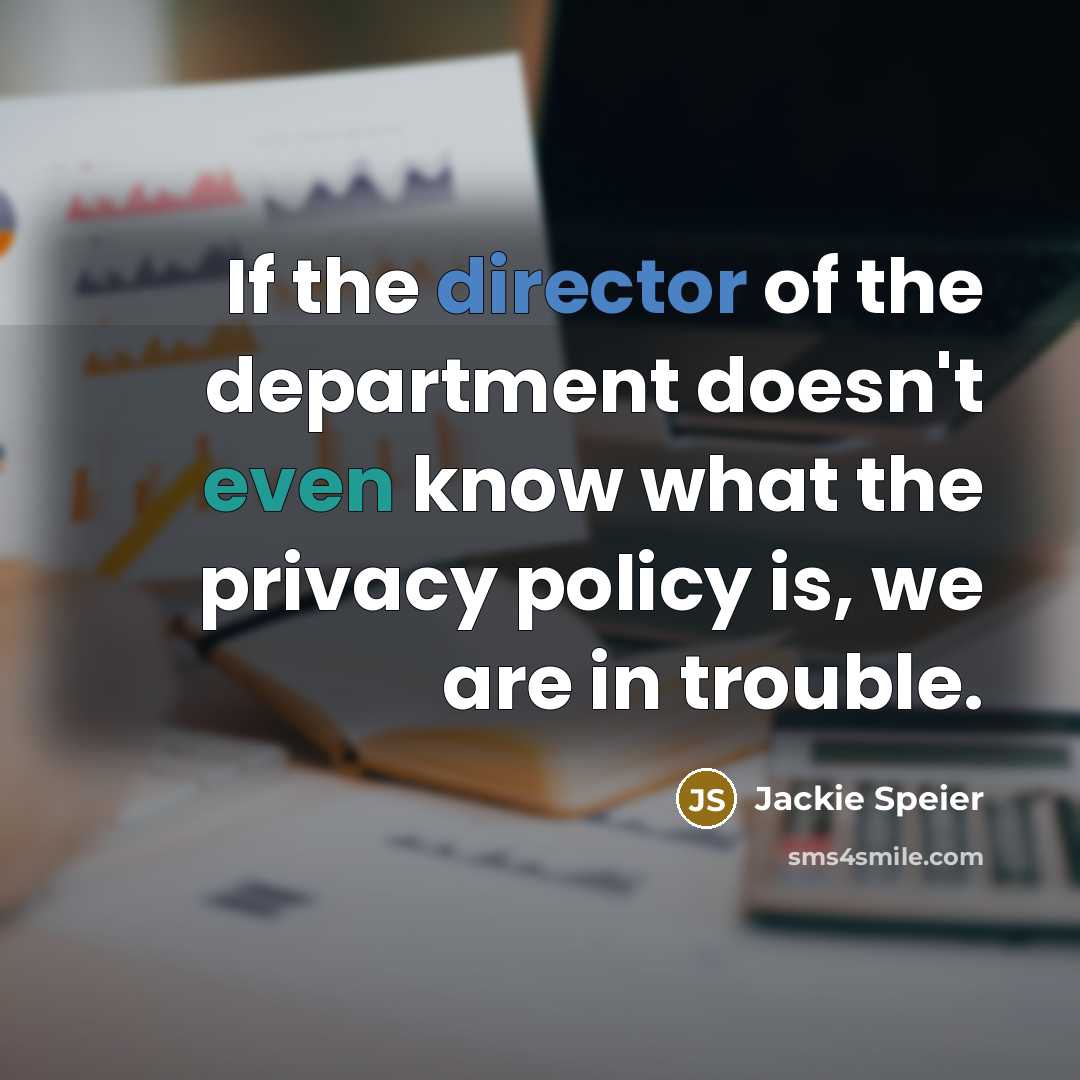 “If the director of the department doesn't even know what…” quote by Jackie Speier