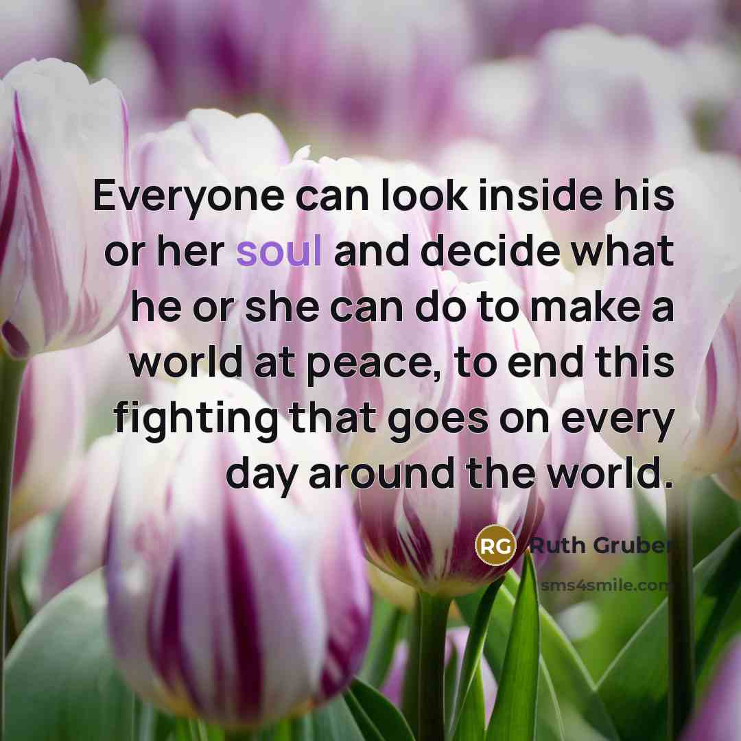 “Everyone can look inside his or her soul and decide…” quote by Ruth Gruber