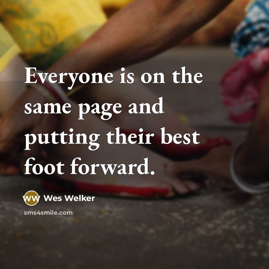 “Everyone is on the same page and putting their best…” quote by Wes Welker