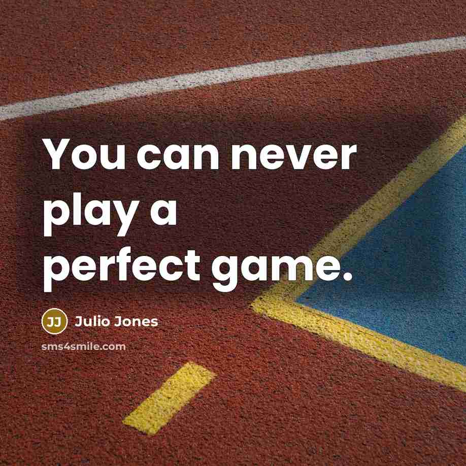 “You can never play a perfect game.” quote by Julio Jones
