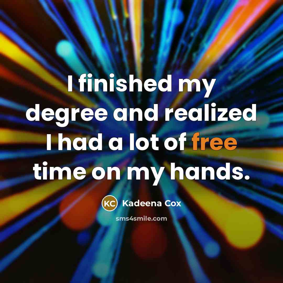 “I finished my degree and realized I had a lot…” quote by Kadeena Cox