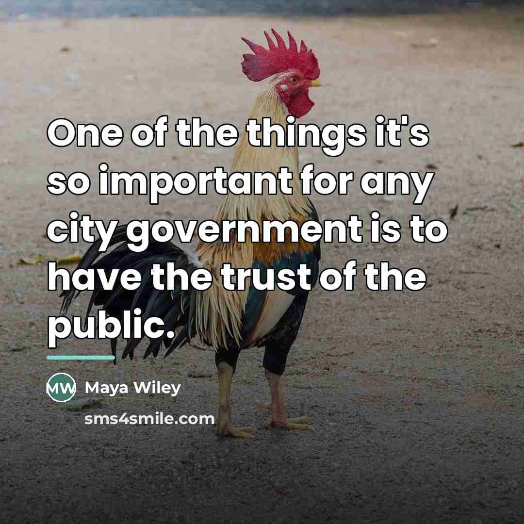 “One of the things it's so important for any city…” quote by Maya Wiley