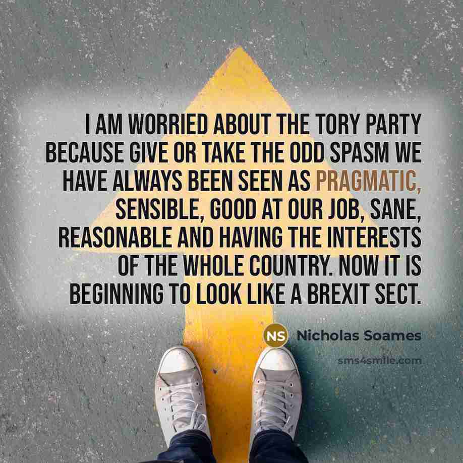 “I am worried about the Tory party because give or…” quote by Nicholas Soames