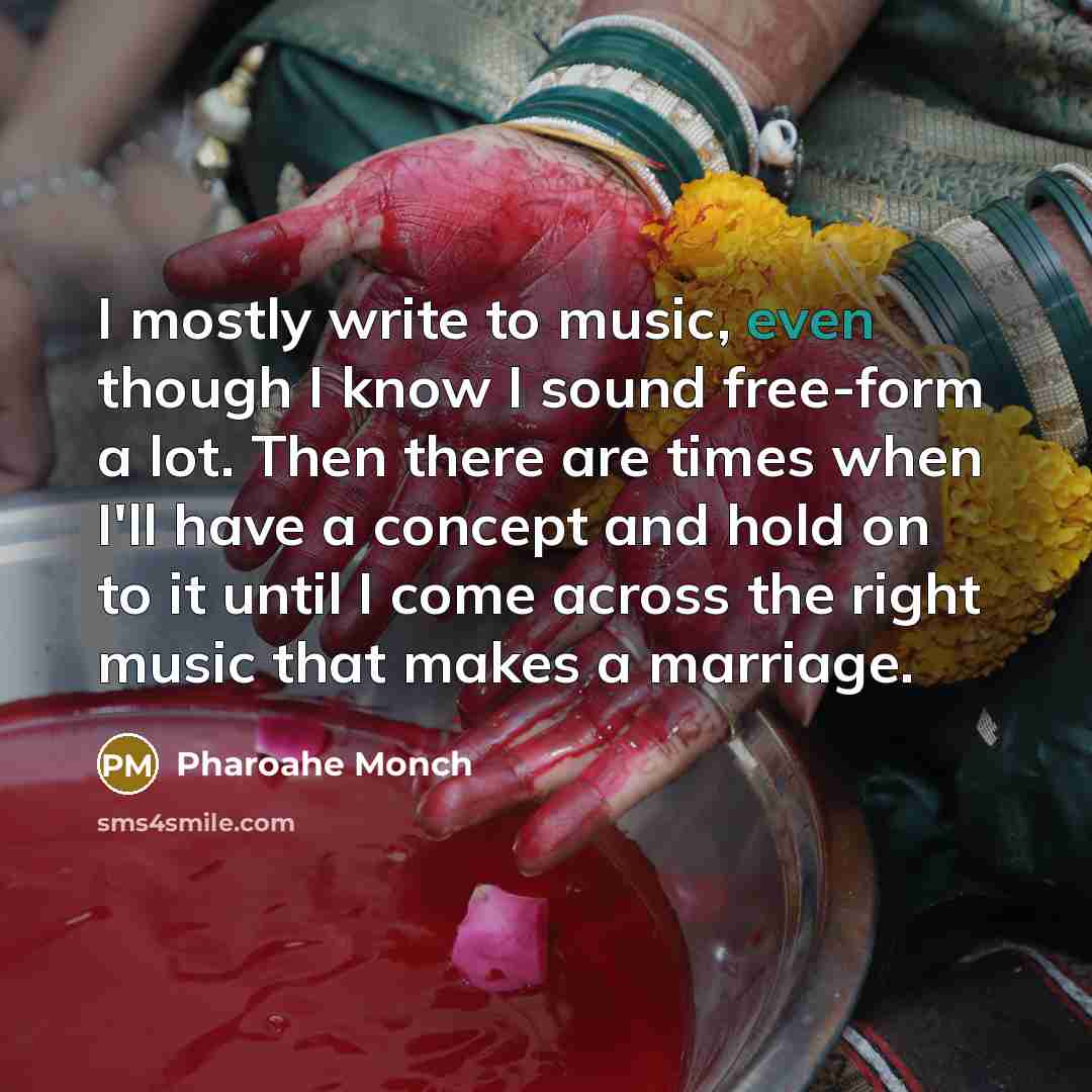 “I mostly write to music, even though I know I…” quote by Pharoahe Monch