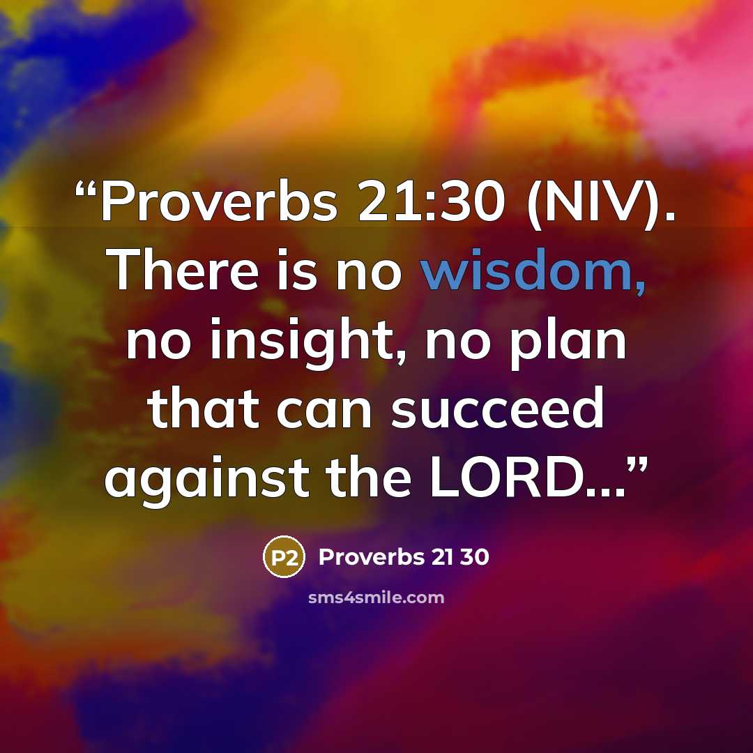 “Proverbs 21:30 (NIV). There is no wisdom, no insight, no plan that can succeed against the LORD…” quote by Proverbs 21 30